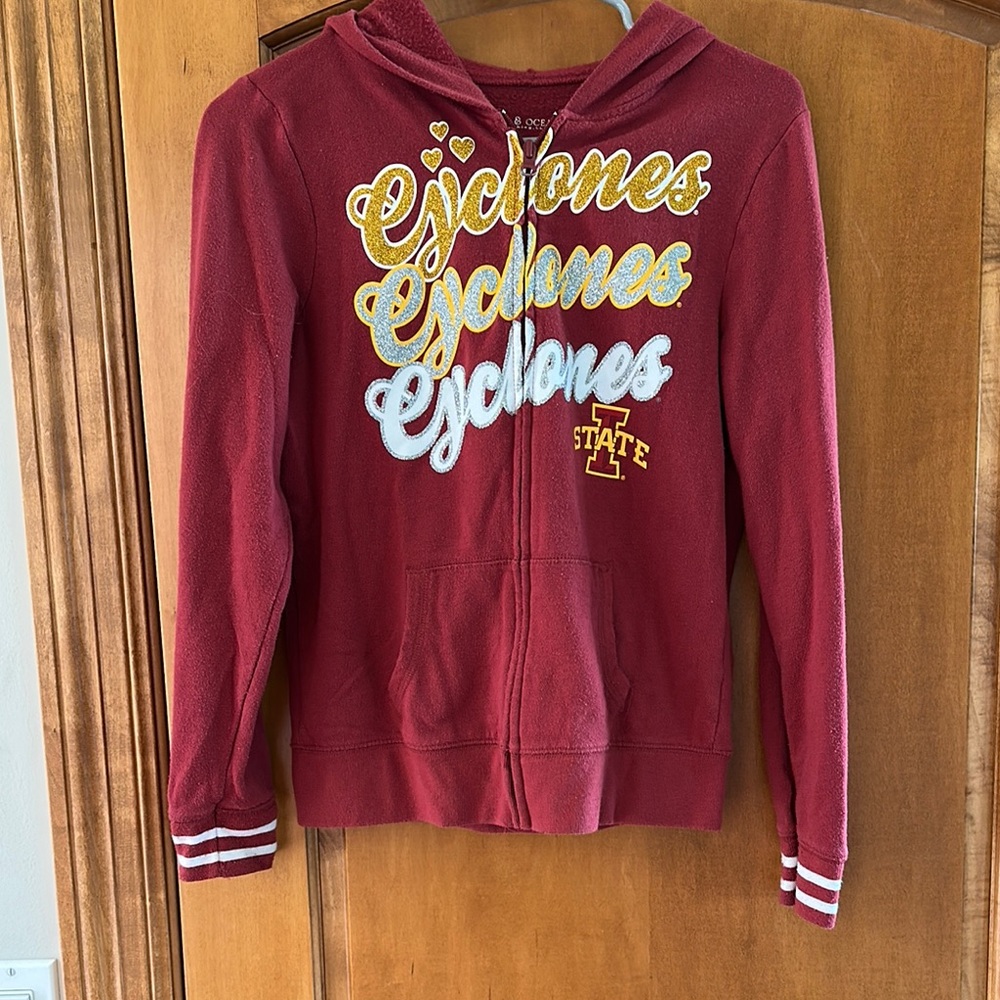 5th & Ocean Iowa State Cyclones Girls Hoodie Sweatshirt Size 14